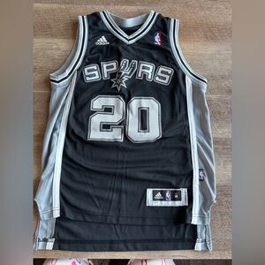 Adidas Manu Ginobli jersey. Youth medium. EUC